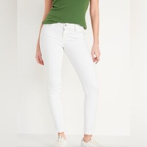 Old Navy Super Skinny Mid-Rise White Jeans, Size 6, * Brand New - Never Worn *